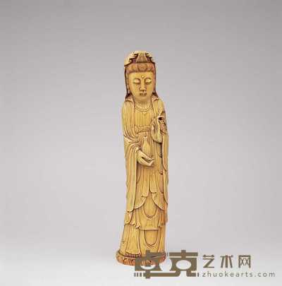 民国 象牙观音 高35.5cm